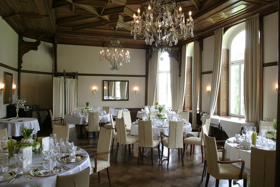 Schloss Lütgenhof historischer Gartensaal Restaurant Schlossrestaurant