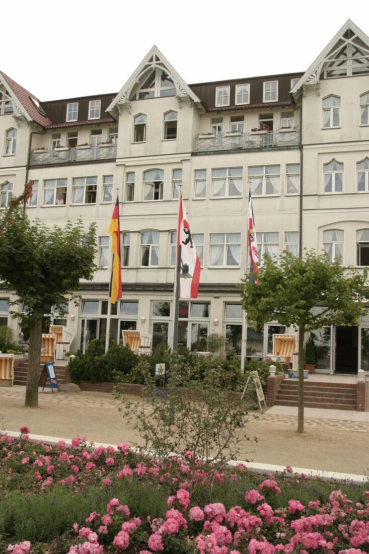 Ostende Hotel in Ahlbeck auf Usedom außen