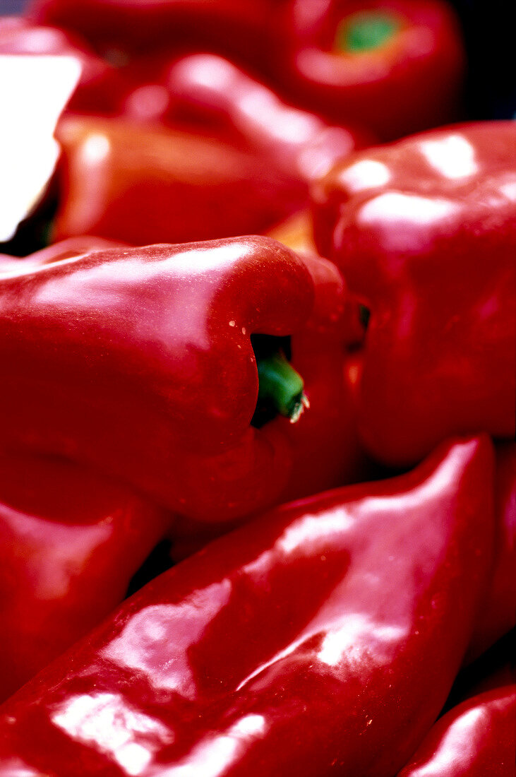Close-up of red peppers