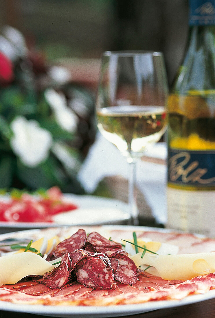 Steiermark, steirische Küche, Salami Schinken, Weißwein, ohne Rezept