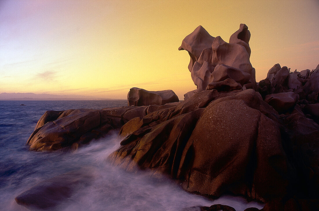 Bizarre rock formations in Capo Testa, Sardinia, Italy