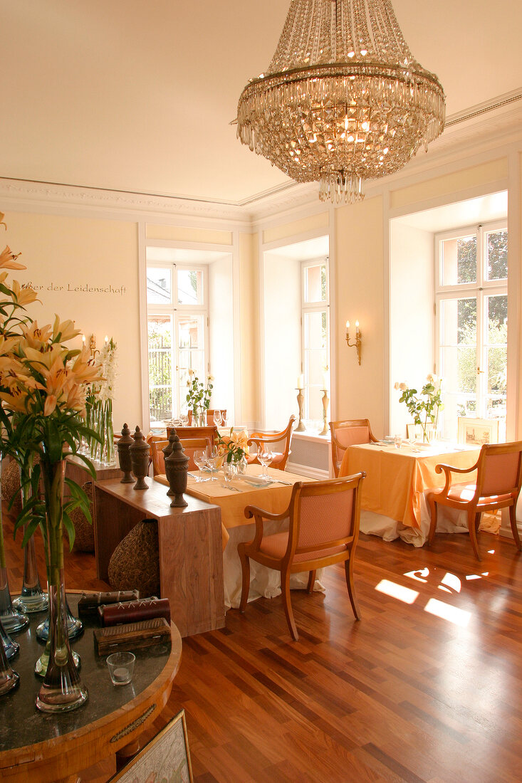 ohne MCB Prinzess von Erbach Restaurant Gaststätte Gaststaette im Hotel Schloss Reinhartshausen in Eltville