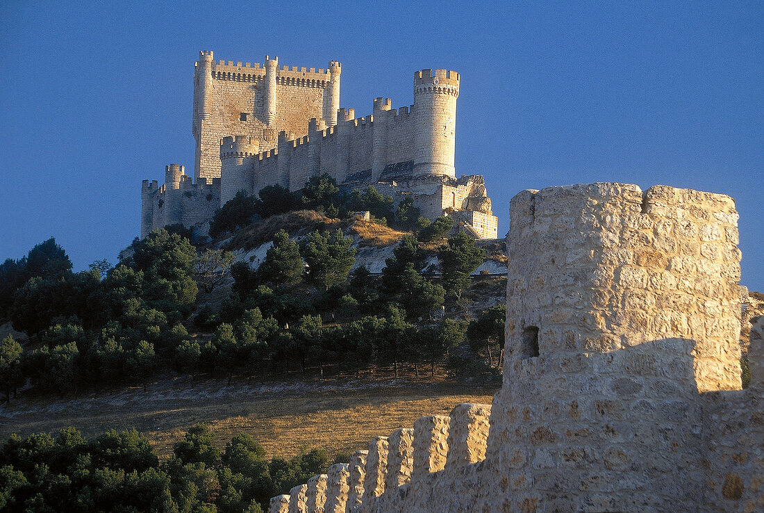 Castillo von Penafiel im Osten von Rivera del Duero, Zentralspanien