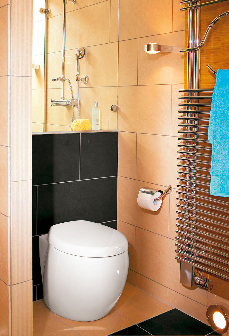 WC, Klo, Toilette, von VilleroyundBoch weiss, weiß im Badezimmer, Heizung