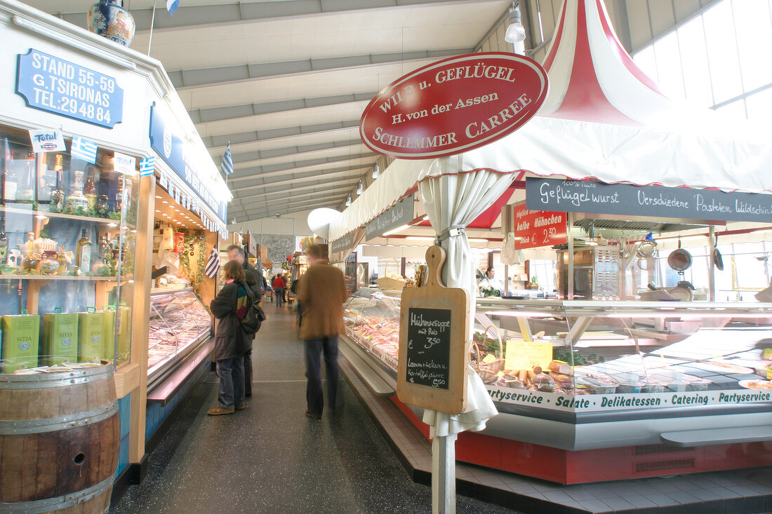 Kleinmarkthalle Markt Wochenmarkt in Frankfurt