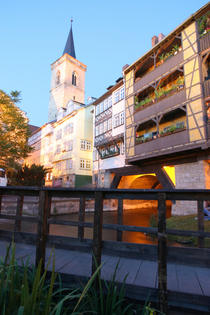 Krämerbrücke Kraemerbruecke in Erfurt Thüringen