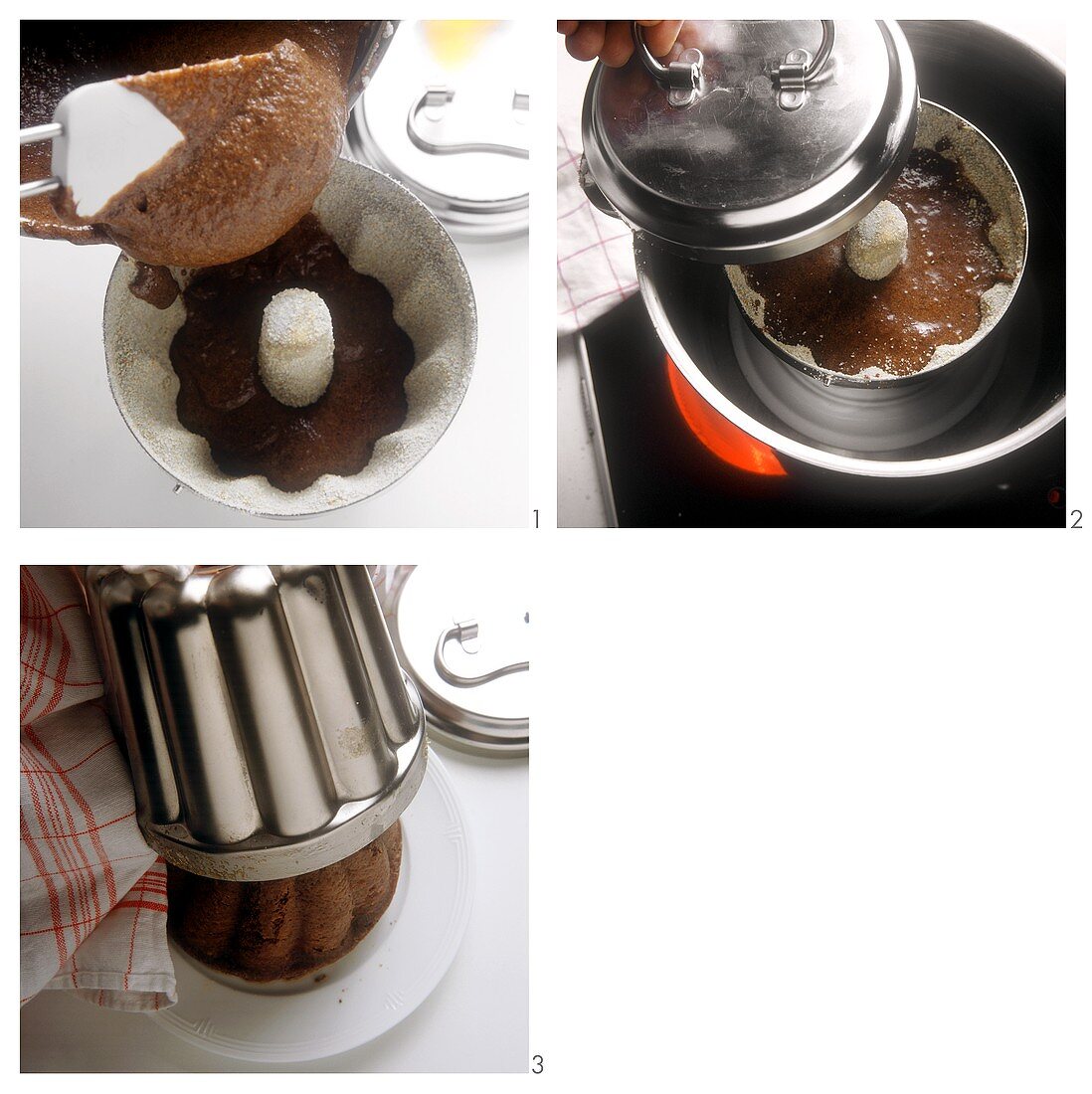 Making chocolate pudding