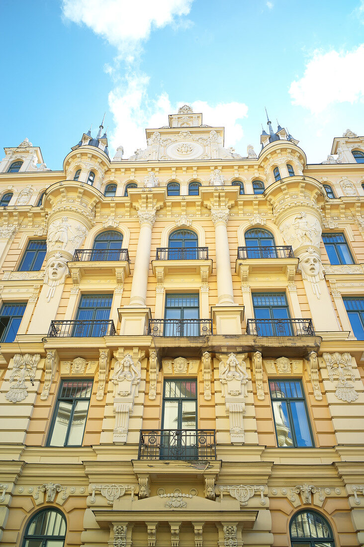 Lettland, Riga, Jugendstil, Haus, Fassade