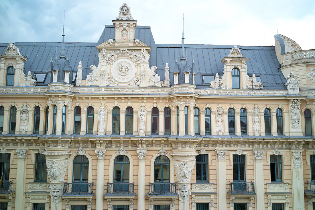 Lettland, Riga, Jugendstil, Haus, Fassade