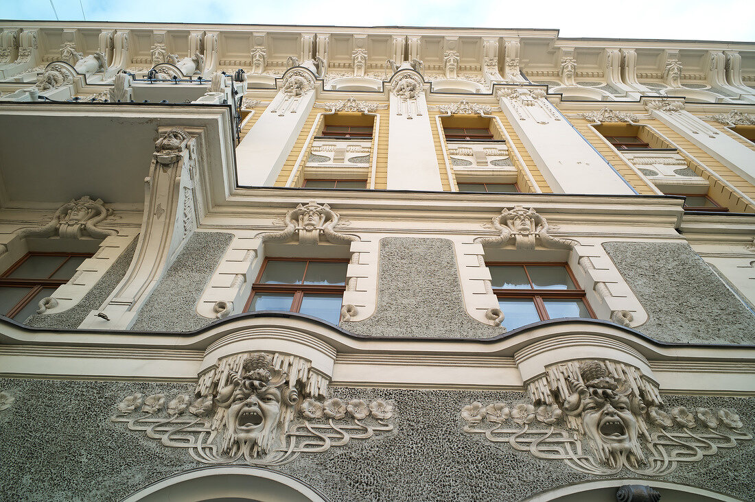 Lettland, Riga, Jugendstil, Haus, Fassade