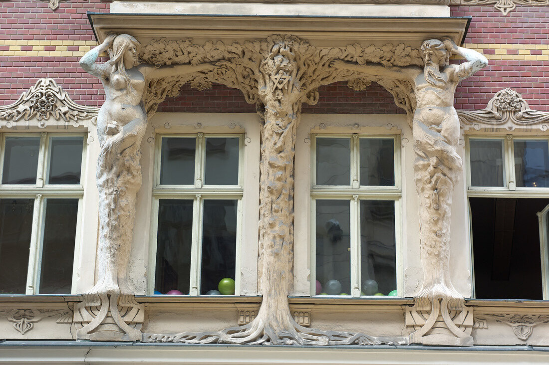 Lettland, Riga, Jugendstil, Smilsu Iela, Fassade