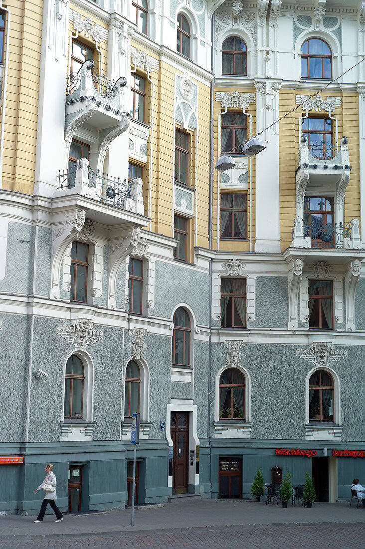 Lettland, Riga, Jugendstil, Haus, Fassade