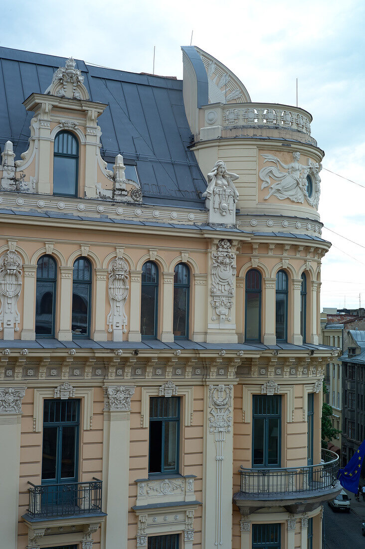 Lettland, Riga, Jugendstil, Haus, Fassade