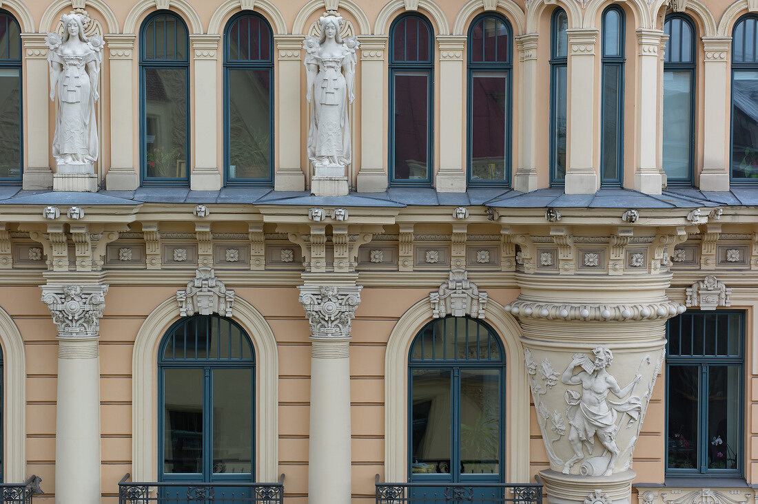 Lettland, Riga, Jugendstil, Haus, Fassade