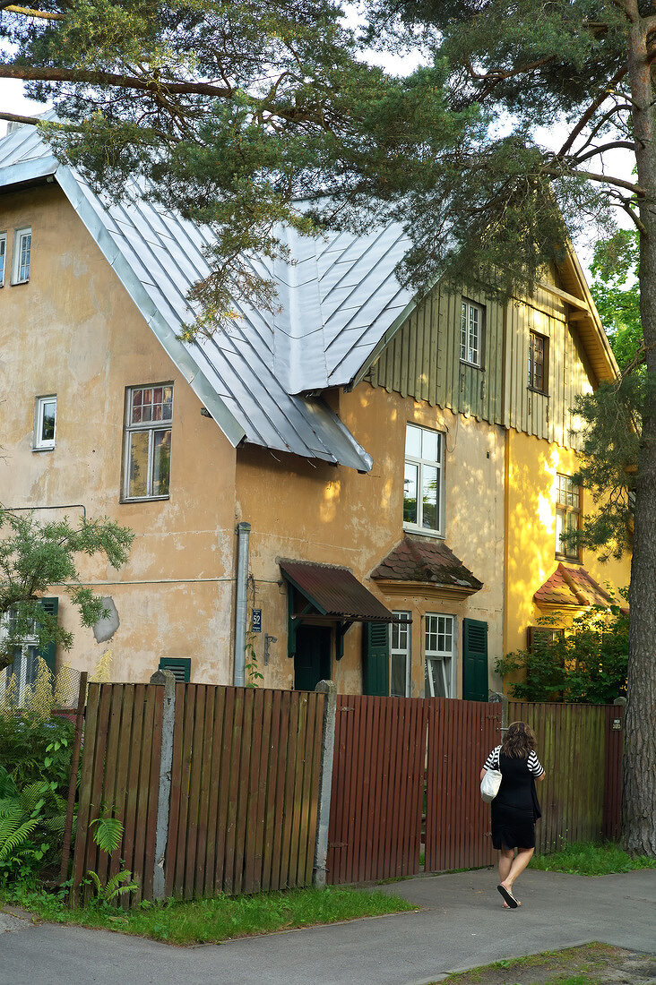 Lettland, Riga, Jugendstil Villen, Mezaparks 