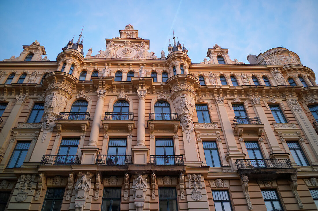 Lettland, Riga, Jugendstil, Haus, Fassade