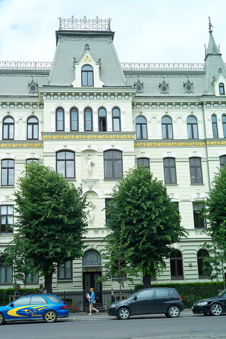 Lettland, Riga, Jugendstil, Haus, Fassade