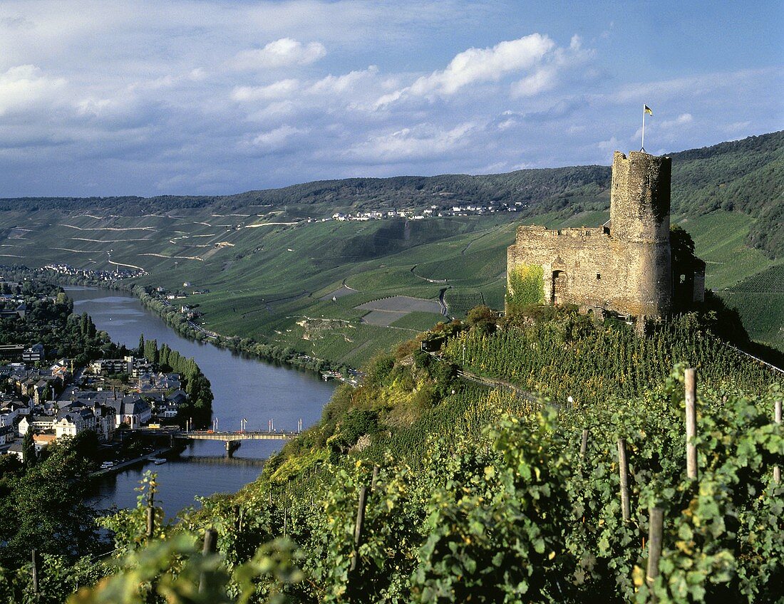 Burg Landshut und Schlossberg bei Bernkastel-Kues, Mosel