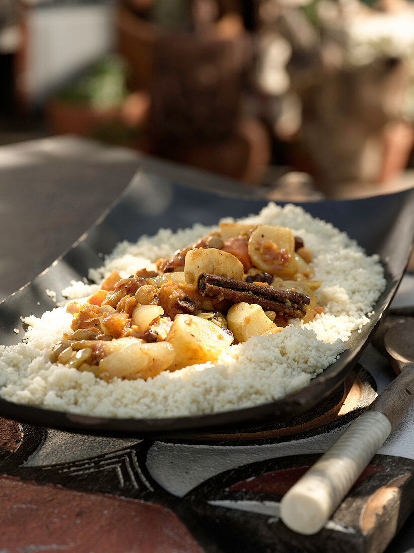 Nordafrikanisches Gemüse-Couscous