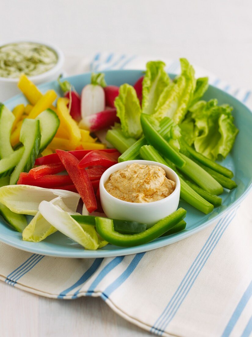 Crudite mit Hummus