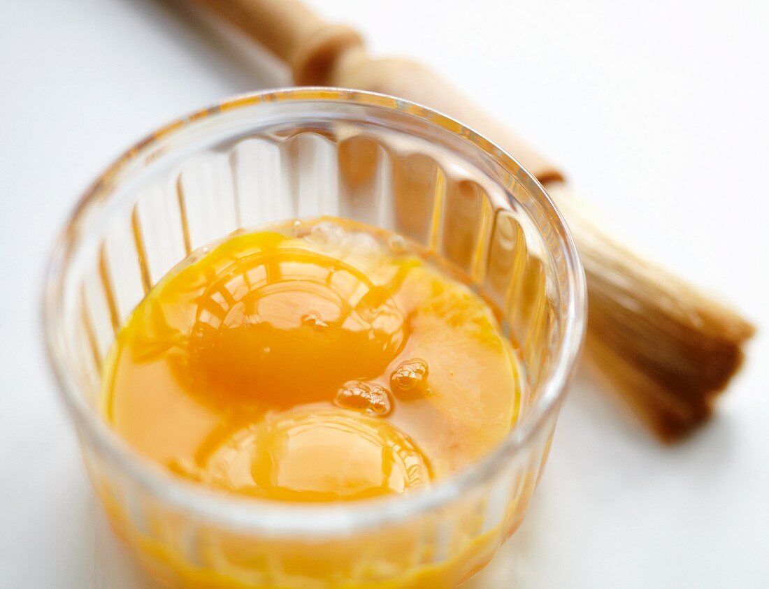 Egg Yolks with Pastry Brush