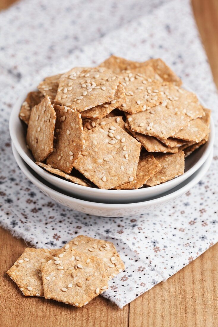 Sesame crackers