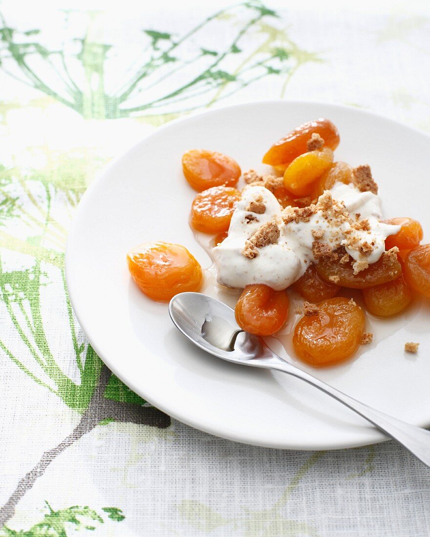 Plate of apricot amaretto