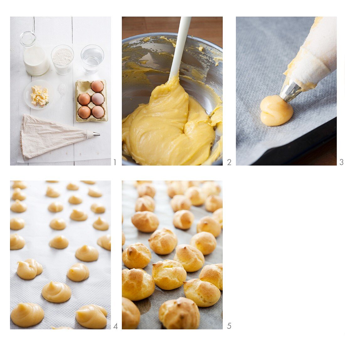 Profiteroles being made (English Voice-Over)