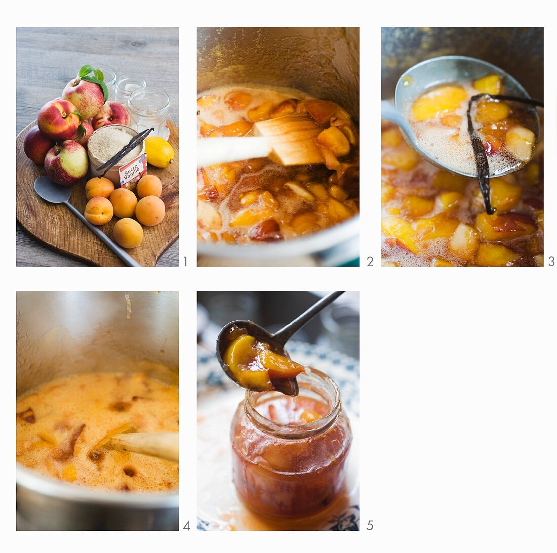 Aprikosen-Nektarinen-Marmelade zubereiten