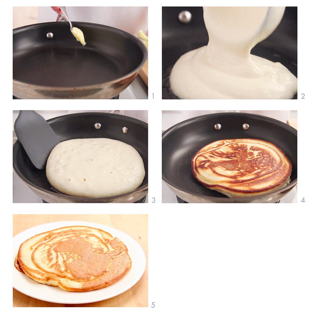 Pancakes ausbacken