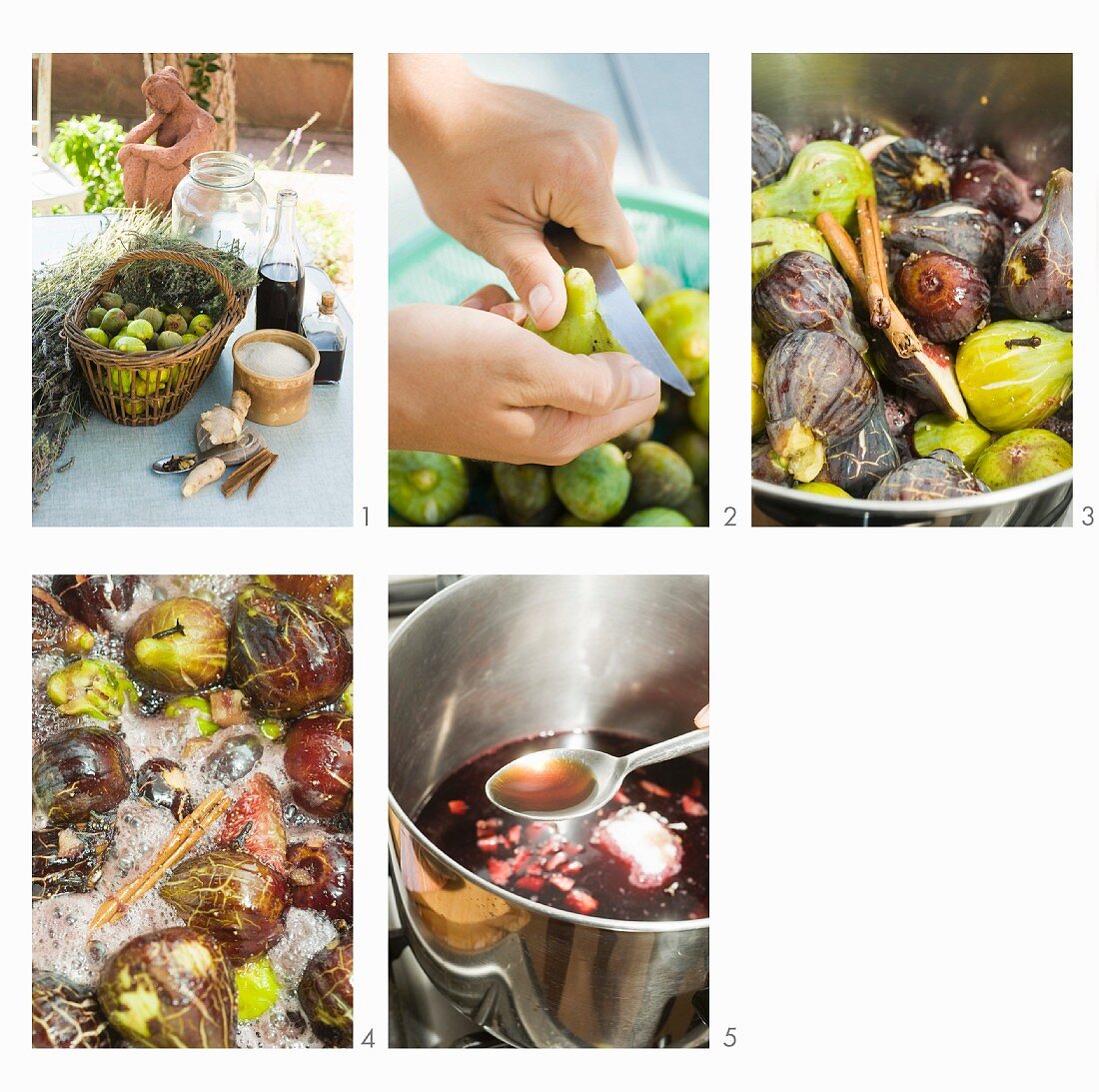 Preparare i fichi al balsamico (balsamic figs being prepared)