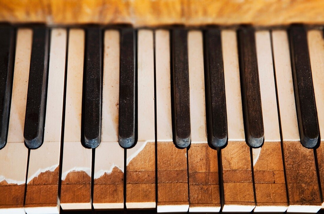 Antique Piano Keys