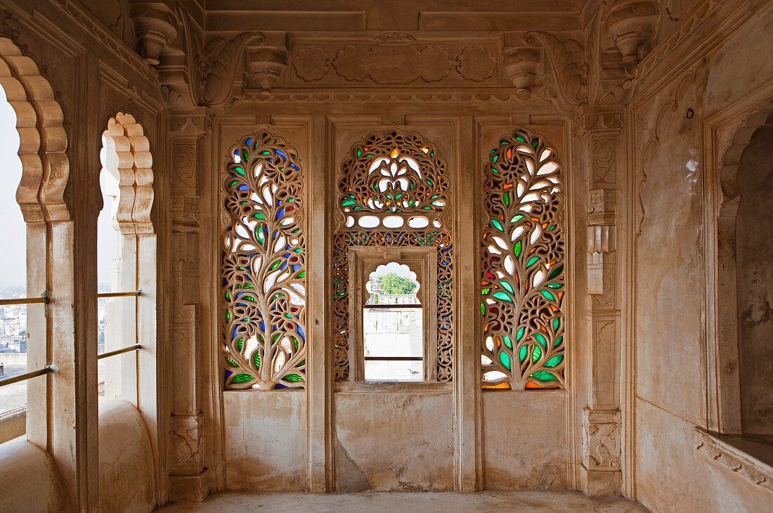 Stained Glass Window in the City Palace