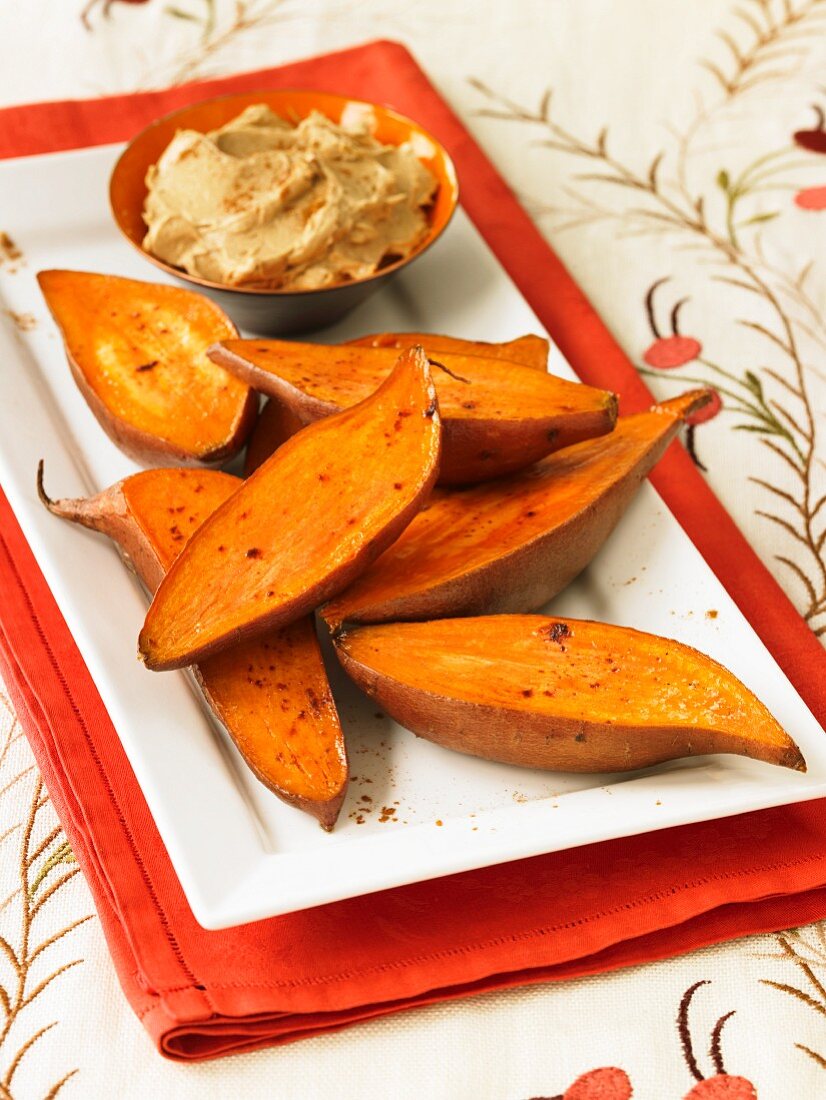 Roasted Sweet Potatoes with Cinnamon Butter