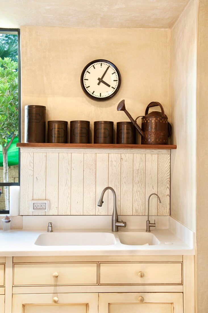 Sink in a Kitchen Interior