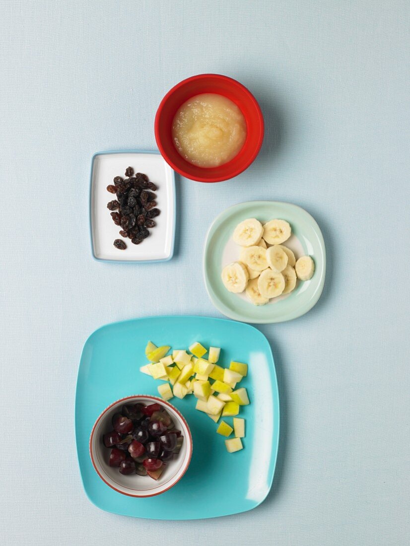 Assorted Fruit and Applesauce