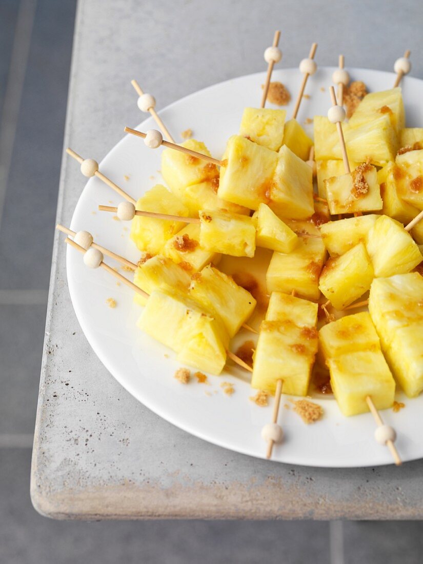 Pineapple on sticks