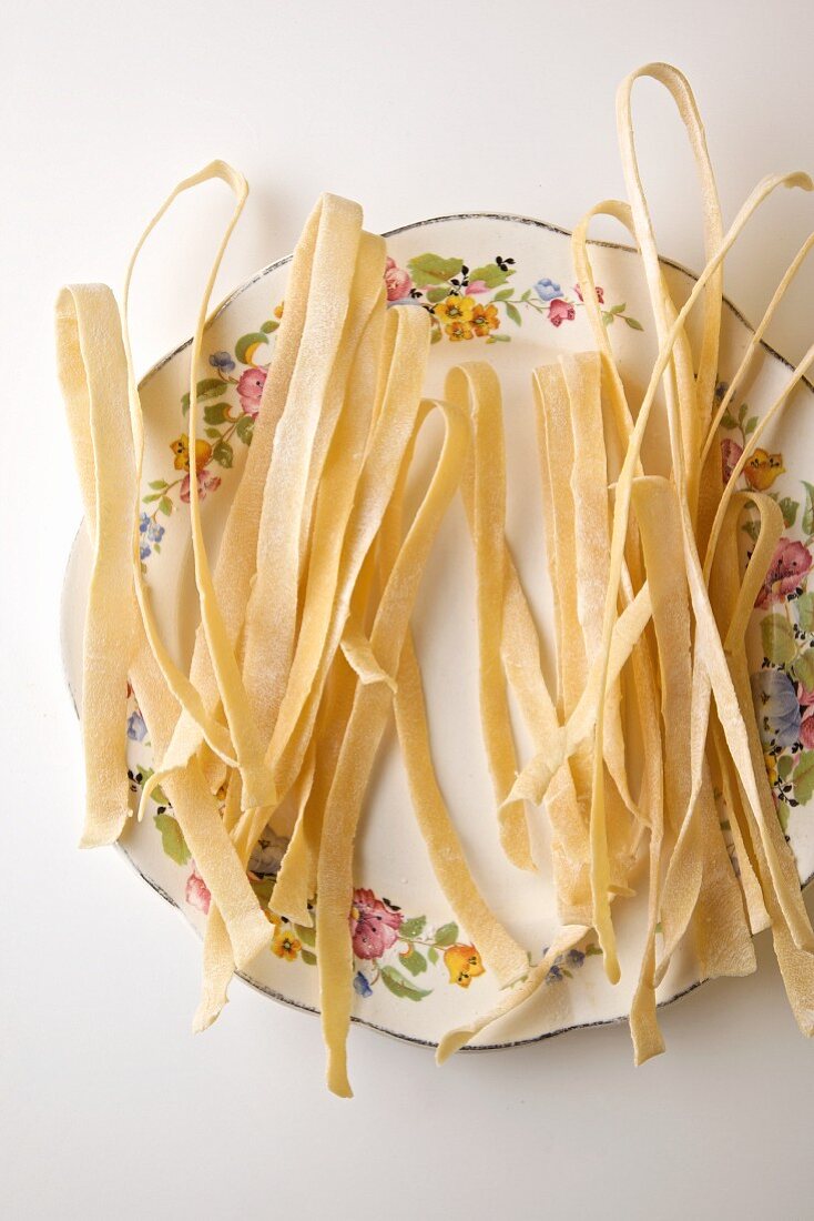 Homemade Pasta on a Plate