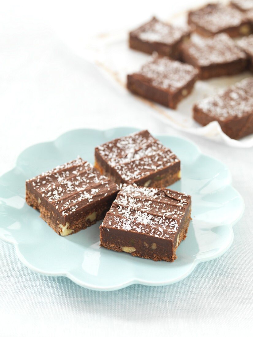 Chocolate and wheat slices