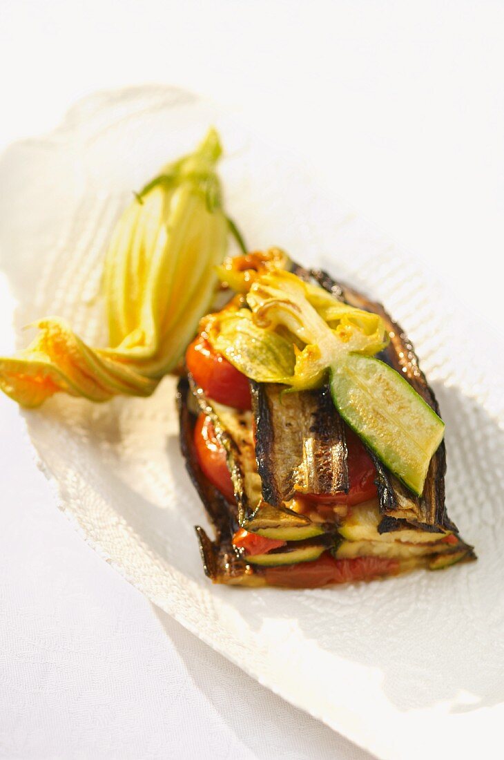Baked courgette (Romania)
