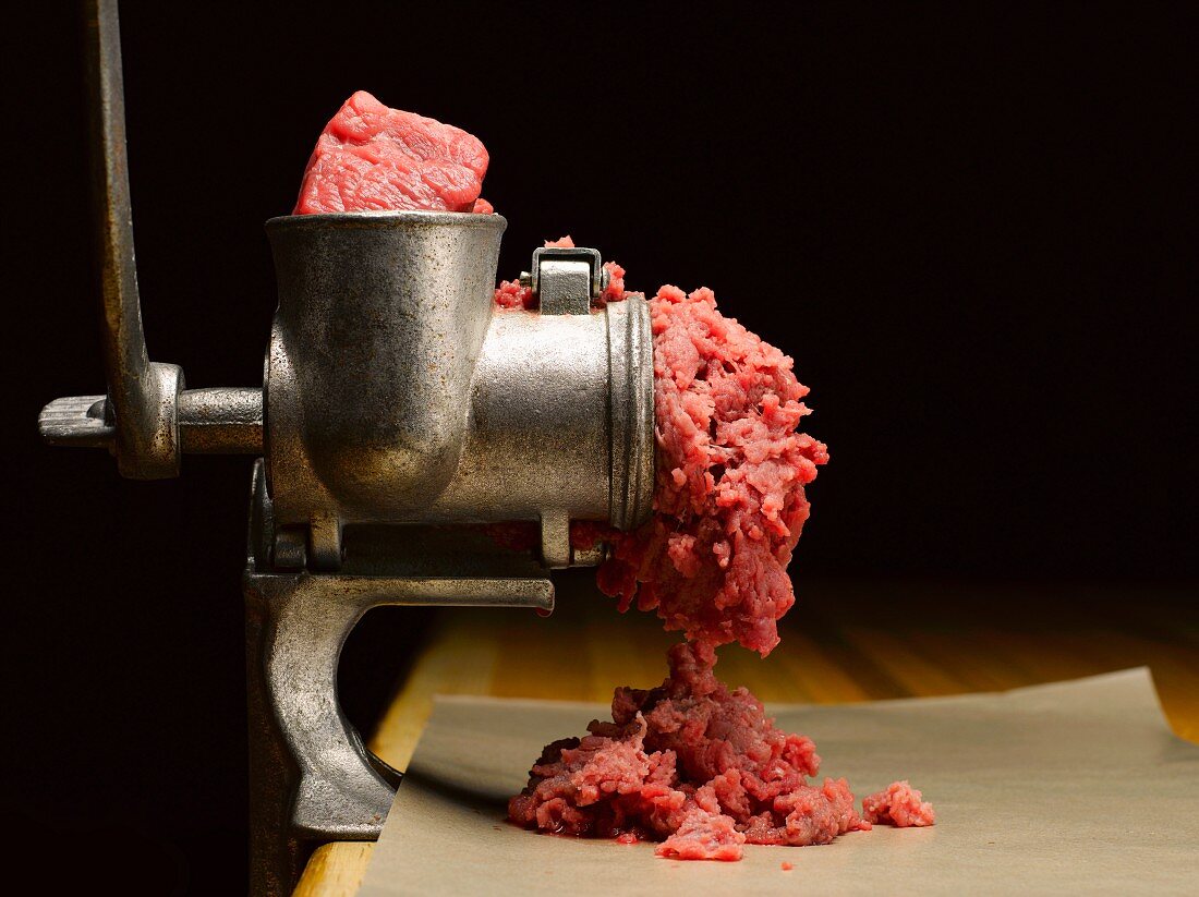 Beef in a Meat Grinder