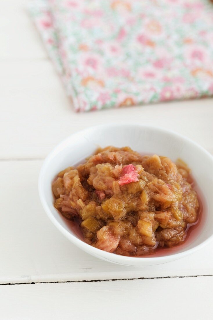 Rhubarb compote