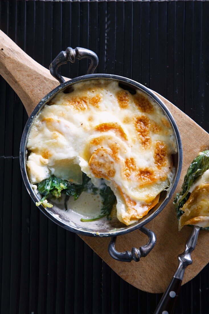 Spinach gratin