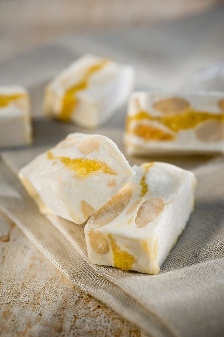 White French nougat