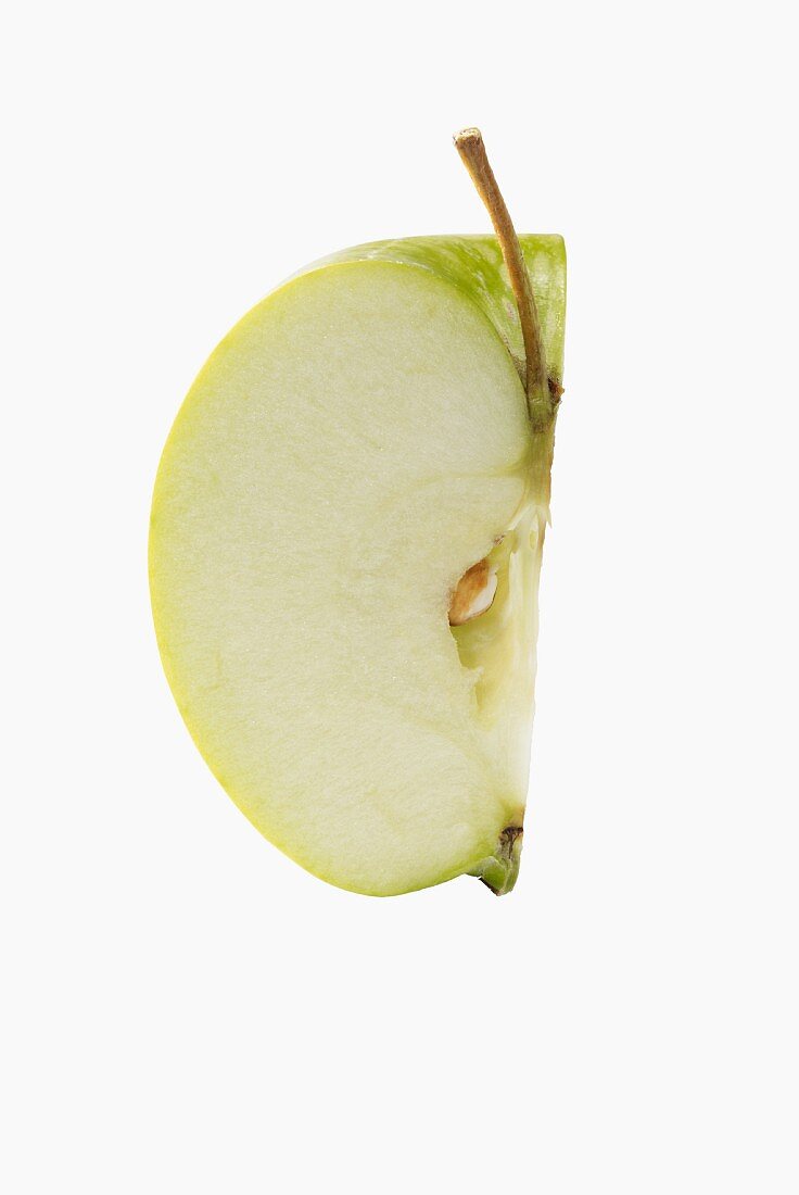 Ein Viertel Apfel