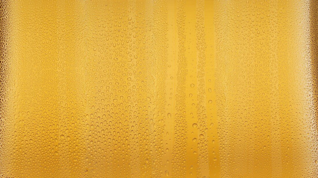 Condensation on a beer glass