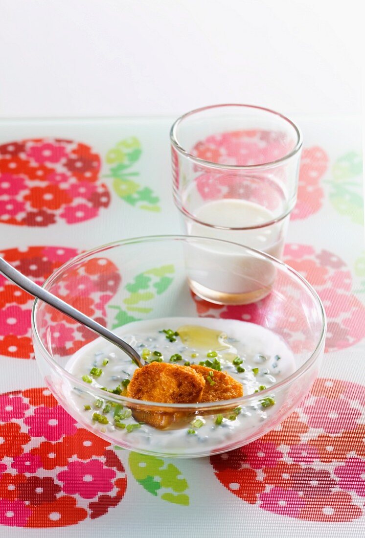 Sweet potato gnocchi with herb yogurt