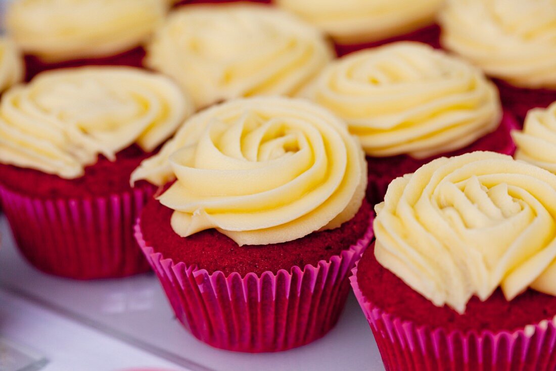 Rote Cupcakes