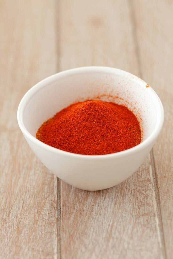 A bowl of chilli powder