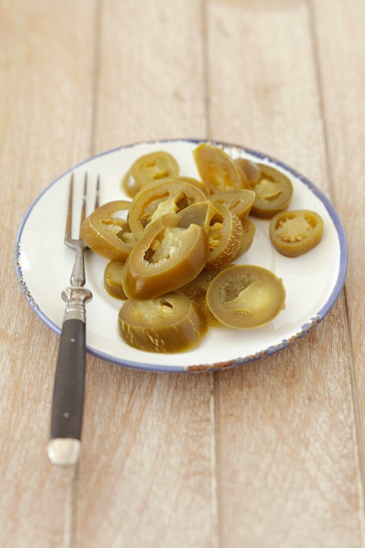 Marinated jalapeños